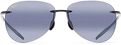 Maui Jim Men's Sugar Beach 421-02 Black Rimless Sunglasses