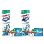 Reckitt Dermicool Menthol Regular Prickly Heat Powder 150G (Pack Of 2) | Dettol Cool Soap 125G Free | Cooling Relief From Prickly Heat, Burning & Itching Of Skin