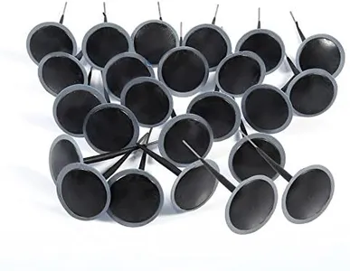 24pcs 6mm Tire Patch Plug, Mushroom Rubber Puncture Repair Plug with Integral Plug for Car, Motorcycle, Truck Bus And Agricultural Tyres