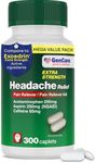 GenCare - Extra Strength Headache Relief Acetaminophen with Aspirin (NSAID) & Caffeine (300 Caplets) Value Pack | Head Pain Relief, Muscle Aches, Back Pain & Body | Generic Excedrin Extra Strength