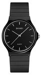 Simple Design Analog Watch with Silicone Band for Men/Women Student Watches, Black, Men, Analog Watch