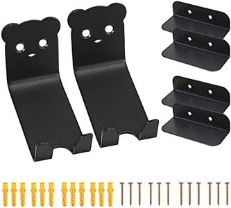 EYPINS Bicycle Wall Mounts Bike Storage Rack Pedal Hanger Hook for Electric, Hybrid, Mountain, Road Bike - Horizontal Wall Mount Bike Stand for Indoor Garage and Home (2 PCS)