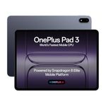 OnePlus Pad 3 World's Fastest Snapdragon 8 Elite Processor, 13.2" 3.4k Screen, 144Hz Adaptive Refresh Rate, 8 Speakers, AI, 12140 mAh Battery, 16 GB RAM + 512 GB ROM WiFi, Storm Blue