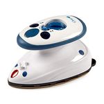 Dritz Mighty Steam Iron Portable Mini Iron White/Blue