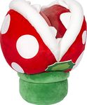 Mocchi Mocchi Mega Piranha Plush Toy 40 cm, Nintendo & Mario Merchandise for Boys Bedroom Accessories, Super Mario Soft Toy for Boys and Girls, Mario Cushion Suitable from 3 Years +