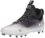 Under Armour Men's Spotlight Lux Mc 2.0 Football Shoe, (001) Black/White/White, 13