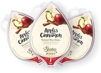 Shortie's Candle Company Apples & Cinnamon Natural Soy Wax Melts 3 Pack - 3 Highly Scented 3 Oz. Bars - Made with 100% Soy and Essential Fragrance Oils - Phthalate & Paraffin Free, Vegan, Non-Toxic