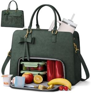 LOVEVOOK Work Tote Bag for Women with Lunch Compartment, 17 Inch Laptop