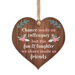 Colleague gifts | chance made us colleagues plaque | best friends present home sign for women good luck sorry your leaving | farewell retirement leavers gift | new job funny novelty thoughtful uk