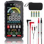 HOMELYLIFE Digital Multimeter Tester Smart auto-ranging Voltmeter 6000 Counts TRMS for Electrical Testing & Automotive Circuit NCV Voltage Meter Tests Ohm Amp Temperature Capacitance Frequency