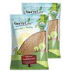 Food to Live - Organic Hard Red Wheat Berries, 25 Pounds – Non-GMO, Kosher, Raw, Sproutable, Vegan, Sodium and Sugar Free