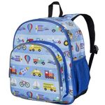 Wildkin 12-Inch Kids Backpack for Boys & Girls, Perfect for Daycare and Preschool, Toddler Bags Features Padded Back & Adjustable Strap, Ideal for School & Travel Backpacks (On the Go)