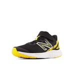New Balance Boy's, Arishi Fresh Foam v4 Sneaker - Toddler, Black/Hot Marigold, 2 X-Wide Infant