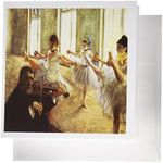 3dRose Set of 12 Greeting Cards, Image of Violin and Ballerinas (gc_174274_2)