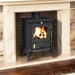 RoyalFire 4.5kw DEFRA Approved Cast Iron Solid Multifuel Wood Burning Stove