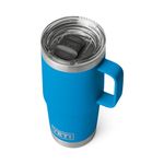 YETI Rambler 20 oz Travel Mug, Stainless Steel, Vacuum Insulated with Stronghold Lid, Big Wave Blue