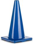 Champion Sports 18" High Visibility Flexible Vinyl Cone for Athletics and Social Distancing, Blue