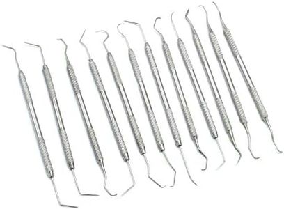 DDP 12 Piece Dental Probe Pick Tool Instrument Set Stainless Steel Scaler PR-296