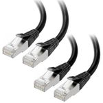 Cable Matters 2-Pack, 40Gbps Shielded Short Cat 8 Ethernet Cable 25ft/7.5m in Black (2000 Mhz Category 8 Ethernet Cable, Cat8 Internet Cable, Gaming Ethernet Cable, LAN Cable Cat 8) - 25 Feet/7.5 m