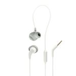 JBL Endurance Run 2 Headphones, Wired In-Ear Sports Earphones, Sweatproof with Magnetic Earbuds and In-Line One Button Remote Microphone, in White