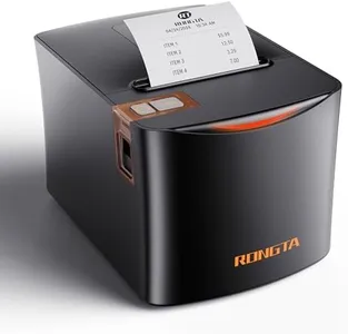 Rongta Thermal Receipt Printer, 80mm High-Speed POS Printer with Auto Cutter, 250mm/s, Ideal for Kitchen & Small Business, Compatible with Windows, Linux, MacOS