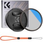 K&F Concept 58MM Polarizing Filter Circular Polarizing CPL, Ultra Slim, Japan Optics, Multi Coated, with Lens Cap (Nano-K Series)