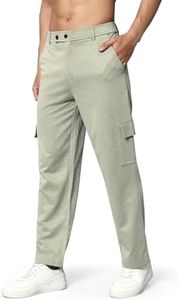 Vogaan Stretchable Lycra Stylish Cargo Pant for Men | Regular Slim Fit | Men's Stretchable Cargos with 5 Pockets | Mens Street Wear Casual Trouser Pants (Pista_30)
