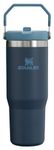 Stanley IceFlow Stainless Steel Tumbler - Vacuum Insulated Water Bottle for Home, Office or Car Reusable Cup with Straw Leak Resistant Flip Cold for 12 Hours or Iced for 2 Days, Navy, 30oz