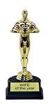 aahs!! Engraving World's Best Award Trophy (Wife of The Year (7 inches))