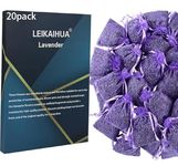 20X Lavender filled bags drawers,(7x9cm) wardrobe fresheners，lavender moth repellent for wardrobes, suitable for pillows, cars, shoe cabinets, cupboards