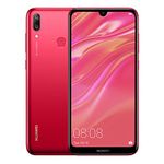 Huawei Y7 2019 32 GB 6.26 Inch Dewdrop FullView HD+ Display Smartphone with Dual AI Camera, Android Sim-Free Mobile Phone, 4000 mAh Large Battery, UK Version, Coral Red, 51093KSK