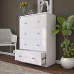 Studio Kook Avon Engineered Wood Chest of Drawers (Matte Finish) (Moonshine White)