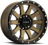 Raceline Wheels 934BZ CLUTCH Wheel Bronze 20X9"5X150 Bolt Pattern +18mm Offset/(5.57"B/S) 10 Spoke Aluminum Passenger Car Wheels, Full Size Replacement Bronze Car Rims