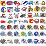 50Pcs Hockey Croc Shoe Charms, Charms Hockey and Non-Repeat Sports Charms for Boys, Gift Decor PVC Shoe Charms for Teens Man Party Favors