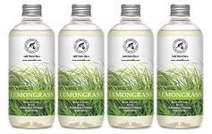 Lemongrass Diffuser Refill 2000ml - Set 4x500ml - Fresh & Long Lasting Fragrance - Refill Bottle with Natural Lemongrass Essential Oil - Best for Aromatherapy