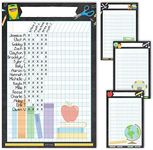 Hadley Designs 4 Colorful Chalk Data Charts Classroom Incentive Chart For Classroom - Homework Chart For Classroom Reward Chart, Attendance Chart For Classroom, Reward Chart For Kids Behavior