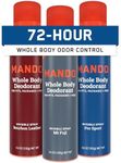 Mando Whole Body Deodorant For Men - Invisible Spray Deodorant - 72 Hour Odor Control - Low Irritation Formula - Aluminum Free, Benzene Free - 3.6 ounce - 3pk - Bourbon Leather, Mt Fuji, Pro Sport