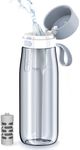 Philips GoZero Everyday Filtered Water Bottle with Philips Everyday Water Filter, BPA-Free Tritan Plastic, Purify Tap Water Into Healthy Drinking Tasting Water, 22 oz, Blue