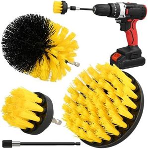 4pcs Drill Brush Attachment Set, Drill Scrub Brush for Cleaning Shower, Tub, Bathroom (4pcs)