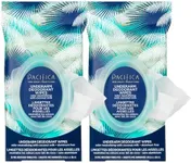 Pacifica Beauty Coconut Milk & Essential Oils Underarm Deodorant Wipes, Helps Remove Odor, Aluminum-Free, Vegan & Cruelty-Free, 30 Wipes (2-Pack)