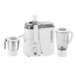 Sujata Powermatic Plus Juicer Mixer Grinder|900 Watts Double Ball Bearing Motor|22000 RPM|Non-Stop 90 Mins Running|2 Jars including 1750ml Blender, 1000ml Grinder Jar| (White)