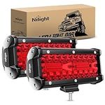 Nilight 6.5" LED Light Pod Red Trip