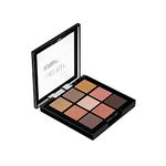 Swiss Beauty Ultimate 9 Pigmented Colors Eyeshadow Palette Long Wearing And Easily Blendable Eye Makeup Palette Matte, Shimmery And Metallic Finish - Multicolor-03, 6G