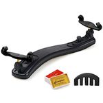 NANYI 4/4 Violin Shoulder Rest Collapsible Adjustable 3/4 Size Violin niversal Type Violin Parts soft Safety Easy to use, High strength sponge (Black)