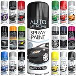 Classic Signature - 1 x Black Gloss Auto Extreme Spray Paint 250ml Professional Quality, Perfect Finish for Cars, Bikes,Vans, Metal, Wood
