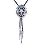 Turquoise Bolo tie- Handmade Native American Western Cowboy Rodeo Longhorn bull Bolo tie for Men