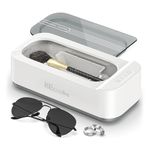 KECOOLKE Ultrasonic Cleaner 400ml Jewelry Sonic Cleaner with Digital Timer for Eyeglasses, Rings, Coins，Silver Ultrasonic Cleaner Solution for Gifts