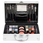 The Color Workshop - Bon Voyage Makeup Set - Fashion Train Case With Complete Professional Makeup Kit For Eyes, Face, Nails And Lips - Makeup Gift Set For Girls, Teenagers And Women - Beauty Case