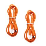 LFCFBH 2PCS 3.3 ft USB Doorbell Charger Cable for Ring Enabled Video Doorbell 1/2/3/3 Plus and Camera Battery Charging Cable (Orange)