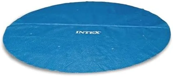 Intex 28012E Solar Pool Cover: for 12ft Round Easy Set and Metal Frame Pools – Insulates Pool Water – Reduces Water Evaporation – Keeps Debris Out – Reduces Chemical Consumption